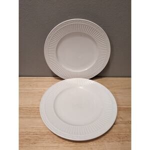 Mikasa Italian Countryside DD900 white stoneware salad plates set of 2